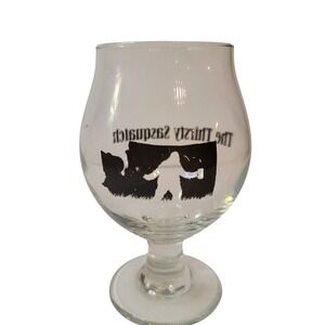 The Thirsty Sasquatch Beer Glass Craft Brew IPA Tulip Pint Glass Vancouver‎ WA